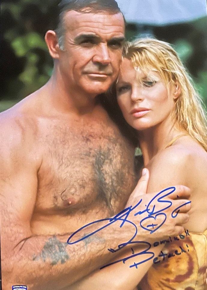 Kim Basinger Signed 11x17 Photo (James Bond) w/Character Inscription - Official Pix